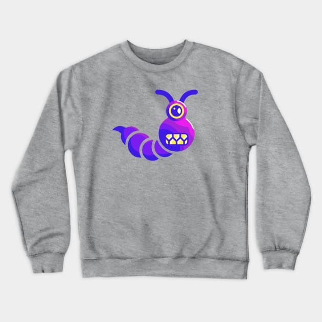 Nervous Worm Crewneck Sweatshirt by Bug Robot